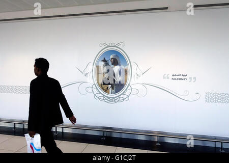 Aeroporto di Abu Dhabi. Emirati Arabi Uniti. Foto Stock