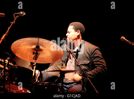 Nasheet attende - Auftritt von "Jason Moran e il carrozzone' Jazzfest Berlin, 2. Novembre 2014, Berlino. Foto Stock