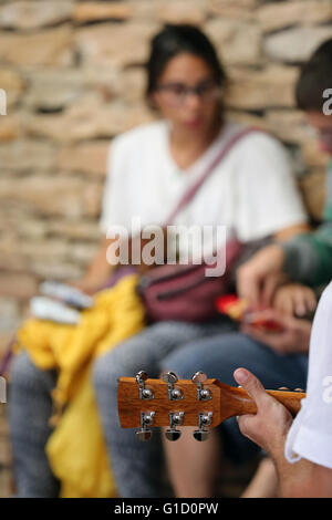 Taize comunità ecumenica. Canzone pratica. Taize. La Francia. Foto Stock
