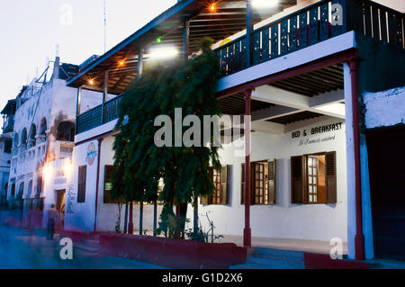 Scena Foreshore, Old Stone Town, Lamu, Kenya Foto Stock