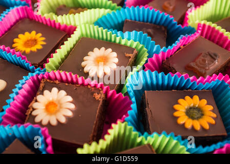 Fatto in casa brownie al cioccolato Foto Stock