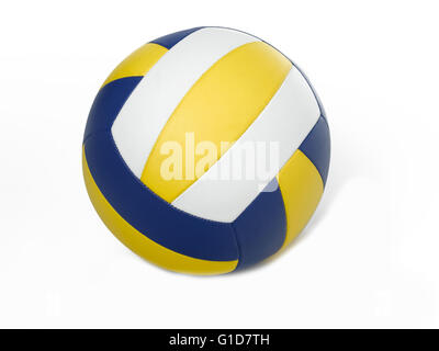 Volley ball su bianco Foto Stock