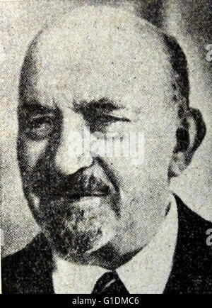 Ritratto fotografico di Chaim Weizmann Azri el (1874-1952) un leader sionista, Presidente del Mondo Organizzazione sionista e primo presidente di Israele. In data xx secolo Foto Stock