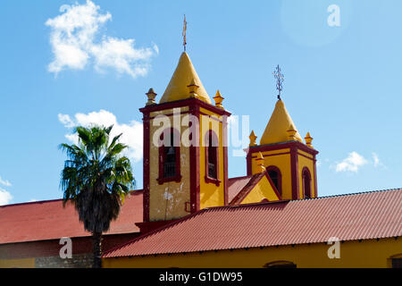 Parroquia de Nuestra Señora de Guadalupe, parrocchia di Nostra Signora di Guadalupe a El Triunfo, Baja California Sur, Messico Foto Stock