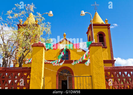 Parroquia de Nuestra Señora de Guadalupe, parrocchia di Nostra Signora di Guadalupe a El Triunfo, Baja California Sur, Messico Foto Stock