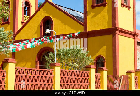 Parroquia de Nuestra Señora de Guadalupe, parrocchia di Nostra Signora di Guadalupe a El Triunfo, Baja California Sur, Messico Foto Stock