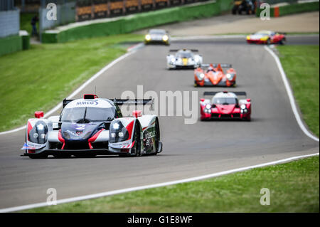 Imola, Italia. 14 Maggio, 2016. Autodromo Internazionale Enzo e Dino Ferrari di Imola, Italia. 4 Ore di Imao endurance racing. Venerdì giornata di qualificazione. #2 UNITED AUTOSPORTS (USA) Ligier JS P3 NISSAN LMP3 Alex Brundle (GBR) MICHAEL GUASCH (USA) CHRISTIAN INGHILTERRA (GBR) Credit: Azione Plus immagini di sport/Alamy Live News Foto Stock