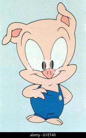 Tiny Toons, aka: Tiny Toon Abenteuer, Zeichentrickserie, USA 1990, Charakter: Hamton J. Schwein Foto Stock