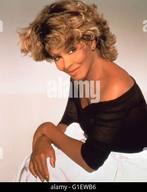 Die amerikanische Sängerin und Schauspielerin Tina Turner, 1990er Jahre. Cantante ed attrice Tina Turner, 1990s Foto Stock