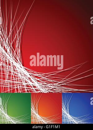 Abstract sfondo colorato impostato con uno spazio vuoto. Sfondi colorati con random, linee di intersezione. Illustrazione Vettoriale