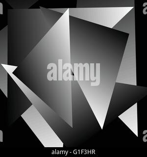 Abstract immagine artistica con triangolare, forme geometriche. Angolare, edgy immagine artistica. Illustrazione Vettoriale