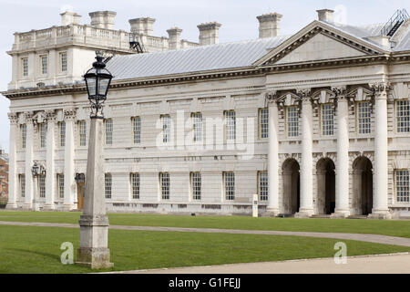 Stephen Lawrence Gallery e University of Greenwich, Queen Anne corte, Old Royal Naval College di Greenwich Foto Stock