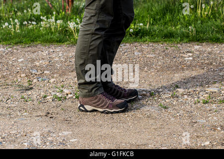 Scarpe da trekking per i signori Foto Stock