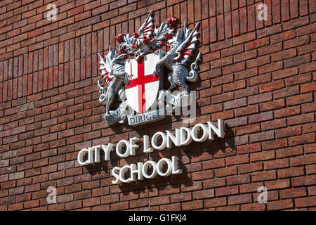 City of London School emblema Foto Stock
