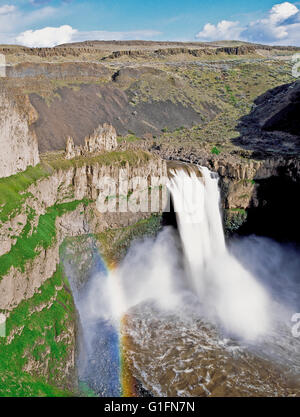 palouse cade sul fiume palouse vicino washtucna, washington Foto Stock