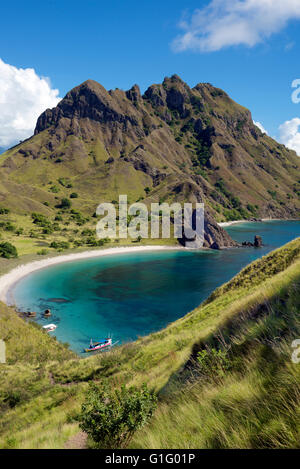 Isola di Padar Parco Nazionale di Komodo Indonesia Foto Stock