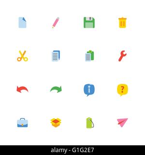 [EPS10] colorata web icon set per il web design, UI ed infografico e le applicazioni per dispositivi mobili Illustrazione Vettoriale