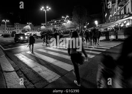 L'Italia, Como, attraversamento pedonale Foto Stock