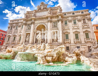 Fontana di Trevi Roma Foto Stock