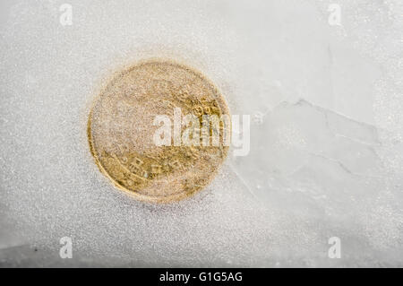 Congelati euro 50 cts Foto Stock