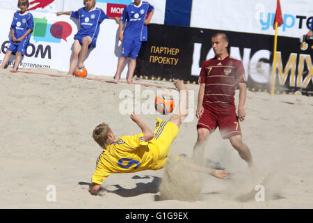 Beach soccer partita amichevole Ucraina v Russia il 28 maggio 2011 a Kiev, Ucraina Foto Stock