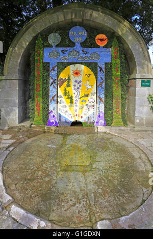 Tissington ben condimento, il Parco Nazionale di Peak District, Derbyshire, Inghilterra, Regno Unito. Foto Stock