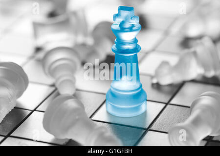 Scacchi il successo aziendale, il concetto di leadership. Foto Stock