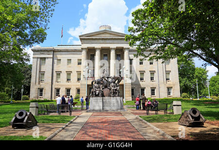 Raleigh, North Carolina. State Capitol, downtown. Foto Stock