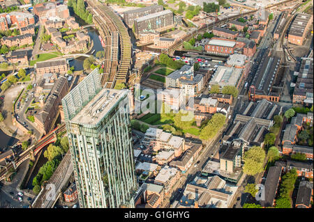 Foto aerea di manchester beetham tower Foto Stock