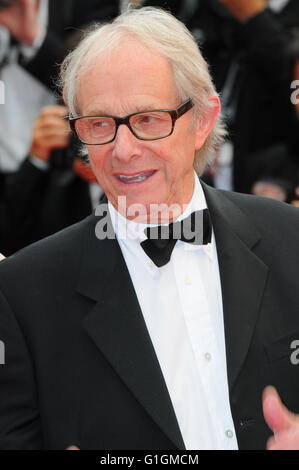 Maggio 14th, 2014 - Cannes Ken Loach partecipa al Festival del Cinema di Cannes. Foto Stock
