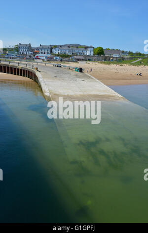 Rathmullan pier e Lough Swilly, Rathmullen, County Donegal, Irlanda Foto Stock