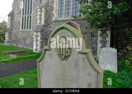 Cimitero,Kent, Sandwich, Regno Unito Foto Stock