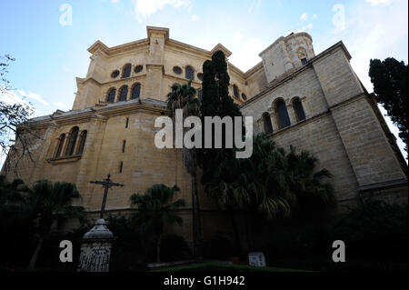 La Cattedrale della Incarnazione e Museo del Duomo. Spesso indicati come 'La Manquita" con il significato di "uno-armati lady', Malaga, costo Foto Stock