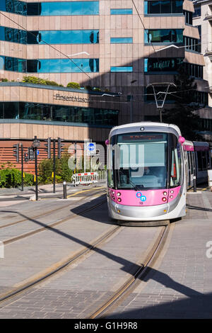 Midland Metro, Birmingham, West Midlands, England, Regno Unito Foto Stock