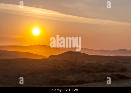 Sunrise alba a Rosbeg County Donegal Irlanda Foto Stock