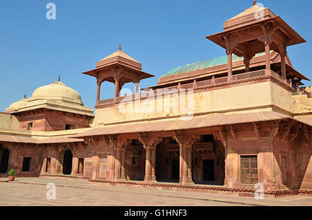 Jodha Bai Palace, Fatehpur Sikri, Agra, Uttar Pradesh, India Foto Stock