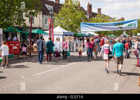 Alresford crescione festival 2016, Nuovo Alresford, Hampshire, Inghilterra, Regno Unito. Foto Stock