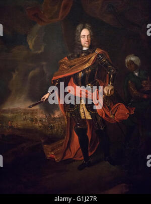 Johann Gottfried Auerbach (1697-1753), l'Arciduca Carlo d'Austria - il futuro imperatore Carlo VI, (1685-1740) Foto Stock