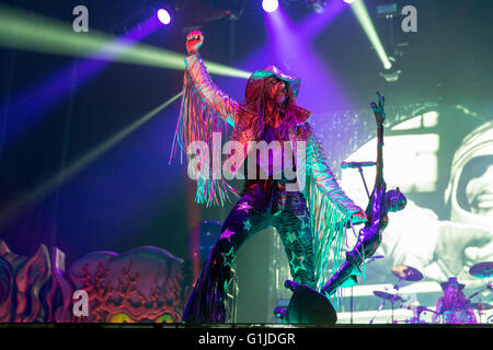 Il Somerset, Wisconsin, Stati Uniti d'America. 14 Maggio, 2016. ROB ZOMBIE esegue live at Somerset anfiteatro durante l'invasione del nord Festival di musica nel Somerset, Wisconsin © Daniel DeSlover/ZUMA filo/Alamy Live News Foto Stock