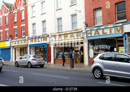 Yasar Halim, un negozio turco in Harringay Green Lanes, Nord di Londra Foto Stock