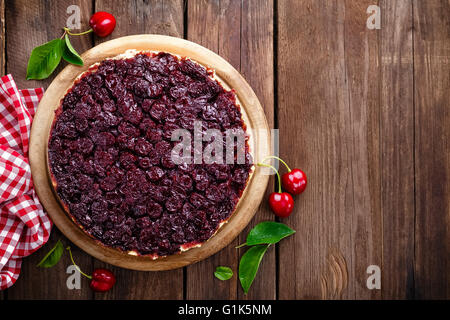 torta di ciliegie Foto Stock