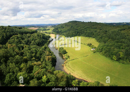 Vista pittoresca dalla Symonds Yat Rock Foto Stock