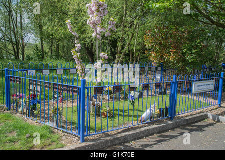 Immagine del giardino del ricordo al King Power Stadium casa dei 2015/2016 Premier League, Leicester City Foto Stock