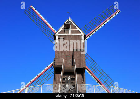 Il Mulino Koelewei (1765) a Bruges, Belgio Foto Stock