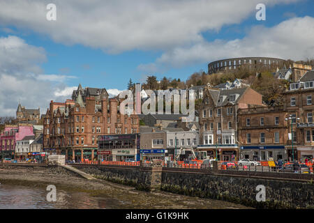 Oban Bay e città Scotland Regno Unito Foto Stock