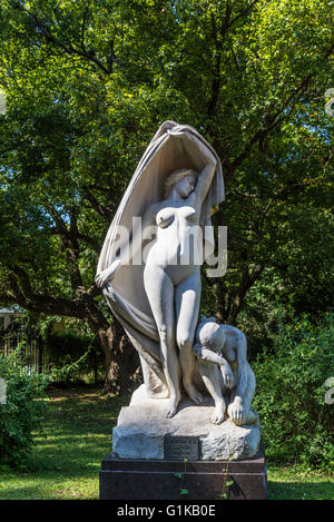 Giardino scultura, Giardino Botanico, distretto di Palermo, Buenos Aires, Argentina Foto Stock