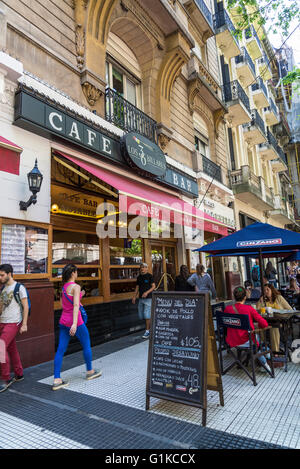 Los 36 Billares cafe bar, Avenida de Mayo, Buenos Aires, Argentina Foto Stock