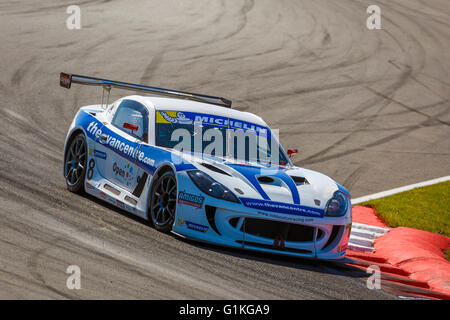 Fraser Robertson nel Michelin Ginetta GT4 Supercup gara durante il 2015 riunione BTCC a Snetterton, Norfolk, Regno Unito Foto Stock