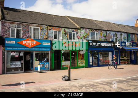 Cowley Road in Oxford Foto Stock