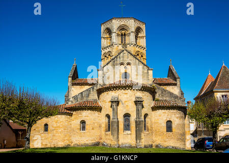 Collegiata St Hilaire, Semur En Brionnais, Regione Brionnais, Dipartimento Di Saone E Loira, Borgogna-Franca Contea, Francia Foto Stock